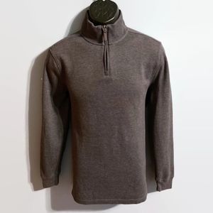 Club Room Men's Dark Gray 1/4 Zip Sweatshirt